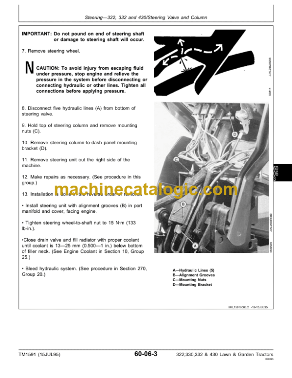 thumbnail image 2 of Temperature Sending Switch For John Deere 322, 330, 332, 425, 445, 455 Tractors 2 of 2