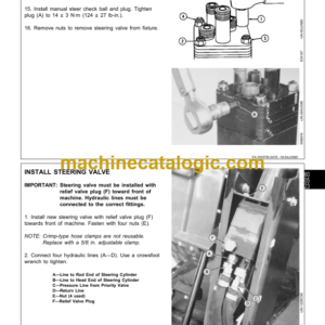 John Deere 3325 and 3365 Professional Turf Mower Technical Manual (TM1427)