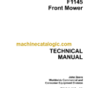 John Deere F1145 Front Mower Technical Manual (TM1519)