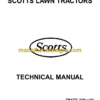 John Deere SCOTTS LAWN TRACTORS Technical Manual (TM1776)