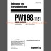 Komatsu PW198-11E1 MOBILBAGGER Bedienungs- und Wartungsanleitung Deutsch