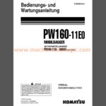 Komatsu PW160-11E0 MOBILBAGGER Bedienungs- und Wartungsanleitung Deutsch