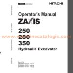 Hitachi ZX250-3, ZX280-3, ZX350-3 Operator's Manual