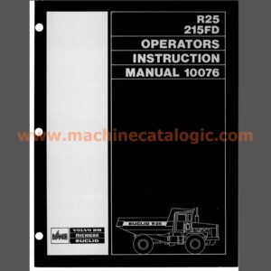 Euclid R25 215FD Operators Instruction Manual