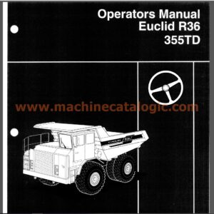 Euclid R36 355TD Operators Instruction Manual