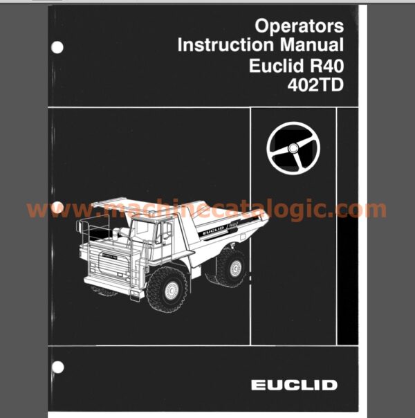 Euclid R40 402TD Operators Instruction Manual