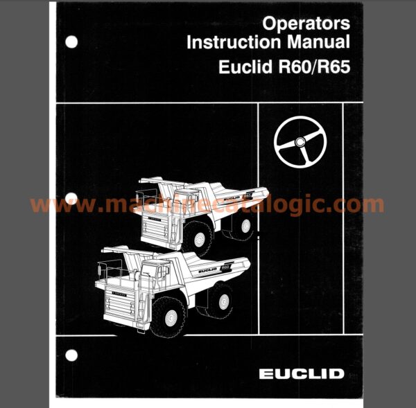 Euclid R60, R65 Operators Instruction Manual