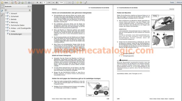 PW140-7, PW160-7, PW180-7, PW200-7, PW220-7 MOBILBAGGER Bedienungs- und Wartungsanleitung INDEX