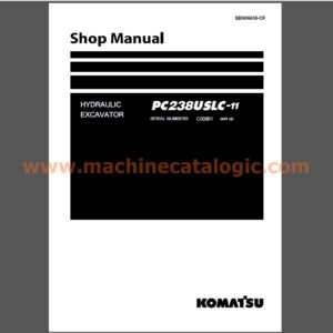 Komatsu PC238USLC-11 Hydraulic Excavator Shop Manual (SEN06635-CF)