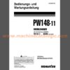 Komatsu PW148-11 MOBILBAGGER Bedienungs- und Wartungsanleitung Deutsch