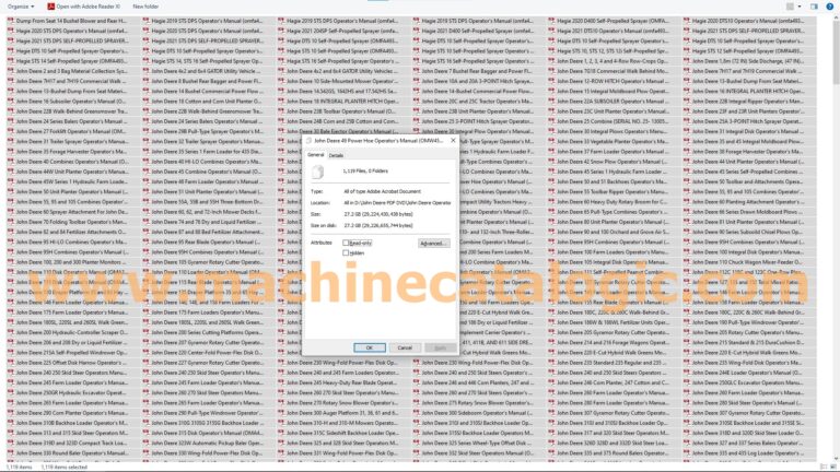 Deere Operator's Manual PDF SET (27.2 GB-EN)