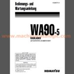 Komatsu WA90-5 RADLADER Bedienungs- und Wartungsanleitung Deutsch