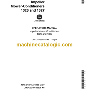 John Deere 1326 and 1327 Impeller Mower-Conditioners Operator's Manual (OMCC22166)