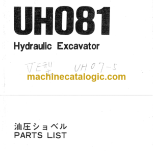 Hitachi UH081 Hydraulic Excavator Parts Catalog