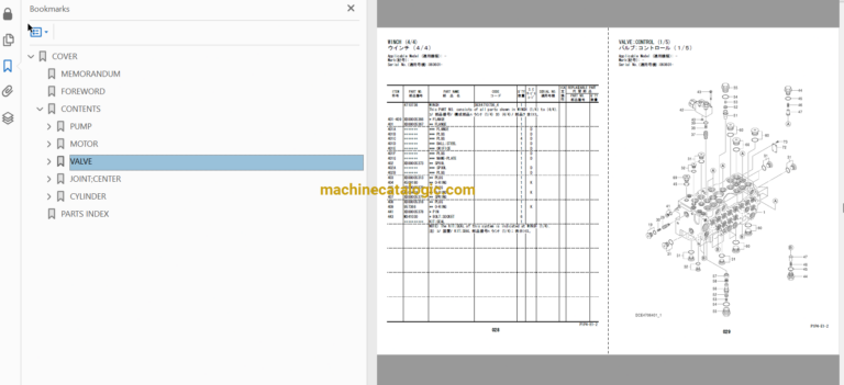 Hitachi TX75US Telescopic Crawler Crane Full Parts Catalog