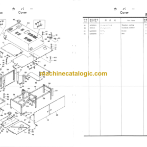 Hitachi UH081 Hydraulic Excavator Parts Catalog