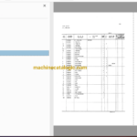 Hitachi EX200-2 Excavator Full Parts Catalog