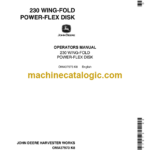 John Deere 230 Wing-Fold Power-Flex Disk Operator's Manual (OMA37973)