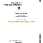 John Deere 610 and 810 Finishing Harrows Operator's Manual (OMA41513)