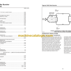 Tigercat 724E Feller Buncher Service Manual