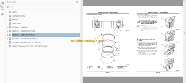 Hitachi ZX450,ZX450H,ZX450LC,ZX450LCH,ZX460LCH Excavator Technical and Workshop Manual