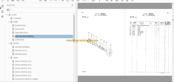 Hitachi ZX600,ZX600LC,ZX650H,ZX650LCH Excavator Full Parts Catalog