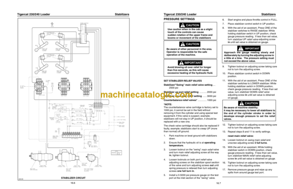 Tigercat 230 Loader Service Manual (2300101 - 2300499)