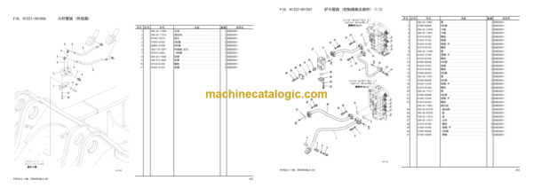 Komatsu PC950LC-11M0 Hydraulic Excavator Parts Book (DZBZ0001 and up)