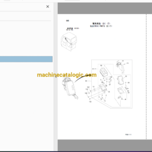 Hitachi ZX75UST Telescopic Crawler Crane Full Parts Catalog