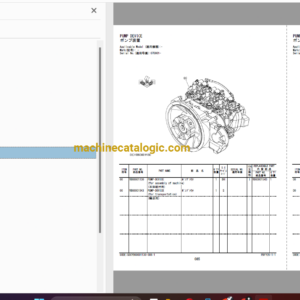 Hitachi ZX250-7, ZX260LC-7 Hydraulic Excavator Full Parts Catalog