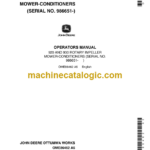 John Deere 920 and 930 Rotary Impeller Mower-Conditioners Operator's Manual (OME86462)