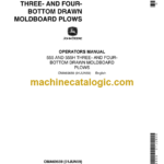 John Deere 555 and 555H Three-Bottom and Four-Bottom Drawn Moldboard Plows Operator's Manual (OMA69659)