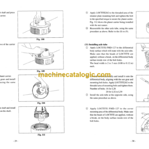 TCM L26,L32,L34,L39 Drive Axle Shop Manual