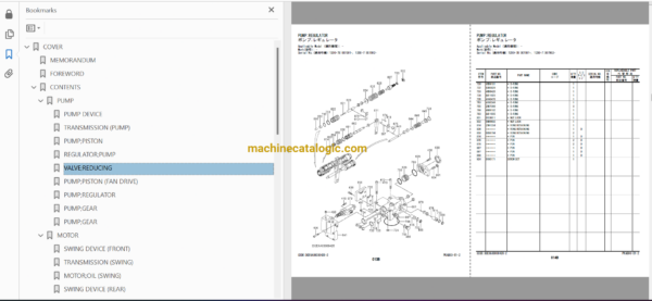 Hitachi EX1200-7B Hydraulic Excavator Full Parts Catalog