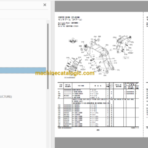 Hitachi ZX1300K-7 High Reach Demolition Excavator Parts Catalog