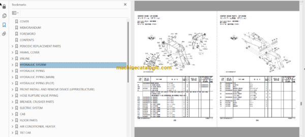 Hitachi ZX1300K-7 High Reach Demolition Excavator Parts Catalog