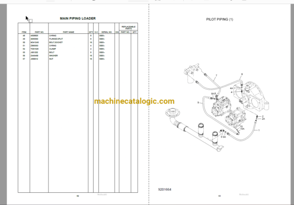 Hitachi ZX670H Full Parts Catalog