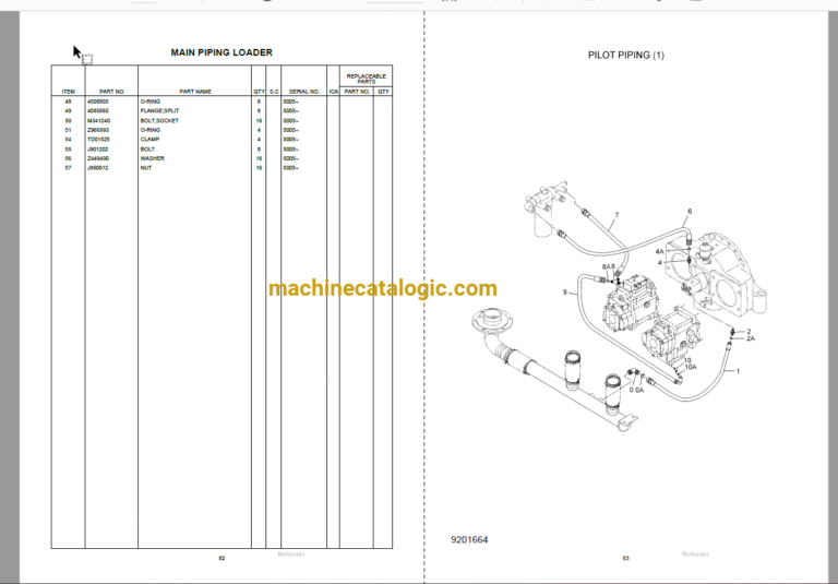 Hitachi ZX670H Full Parts Catalog