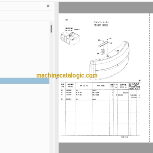 Hitachi ZX225USR,ZX225USRLC,ZX225USR-E,ZX225USRLC-E, ZX225USRK,ZX225USRLCK Excavator Full Parts Catalog