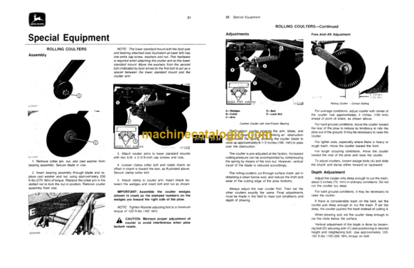 John Deere 3200 Spring-Reset Moldboard Operator's Manual (OMA32008)