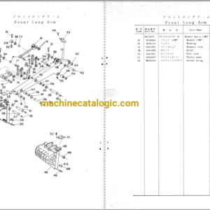 Hitachi UH14, UH14D Excavator Full Parts Catalog