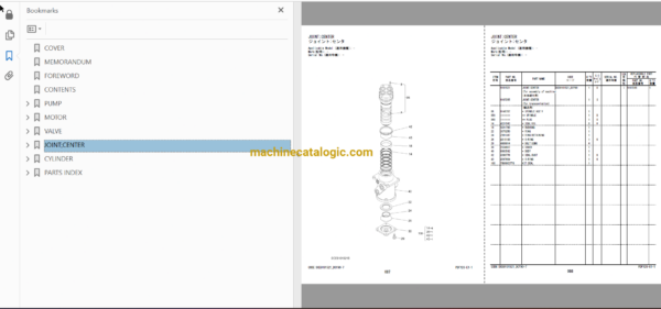 Hitachi ZX250-7, ZX260LC-7 Hydraulic Excavator Full Parts Catalog Hitachi ZX250-7, ZX260LC-7 Hydraulic Excavator INDEX: