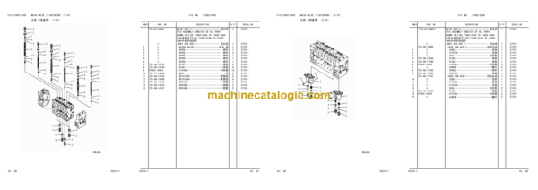 Komatsu PC270-7 Hydraulic Excavator Parts Book (27136 and up)