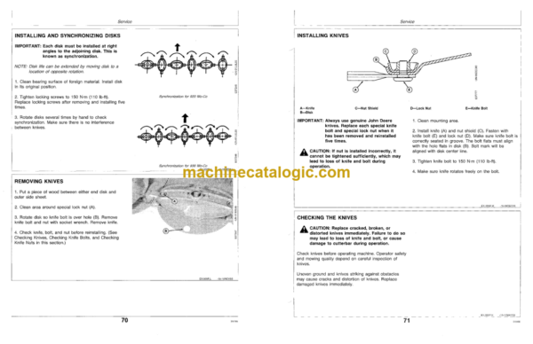 John Deere 920 and 930 Rotary Impeller Mower-Conditioners Operator's Manual (OME86462)