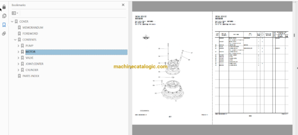 Hitachi ZX200-5A,ZX200LC-5A,ZX210H-5A,ZX210K-5A,ZX210LCH-5A,ZX210LCK-5A Hydraulic Excavator Full Parts Catalog