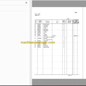 Hitachi EX225USR,EX225USRLC,EX225USRK,EX225USRLCK Excavator Full Parts Catalog