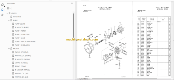 Hitachi ZX650LC-3,ZX670LCH-3 Hydraulic Excavator Full Parts and Engine Parts Catalog