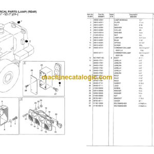 Hitachi LX360E Wheel Loader Parts Catalog