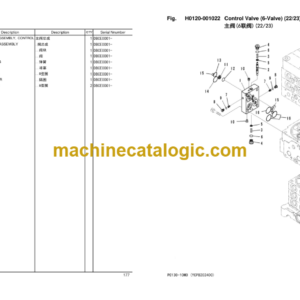 Komatsu PC130-10M0 Hydraulic Excavator Parts Book (DBCE0001 and up)