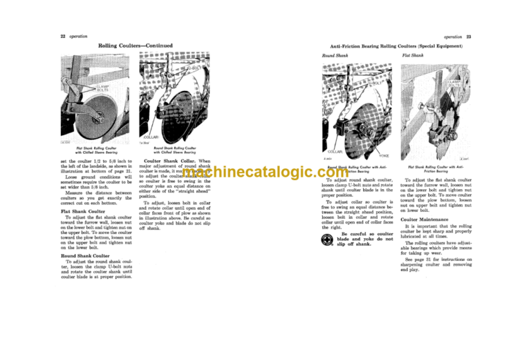 John Deere F640, F640H, F640H Special F650, F650H, F650H Special F660, F660H, F660H Special Drawn Moldboard Plows Operator's Manual (OMA12323)